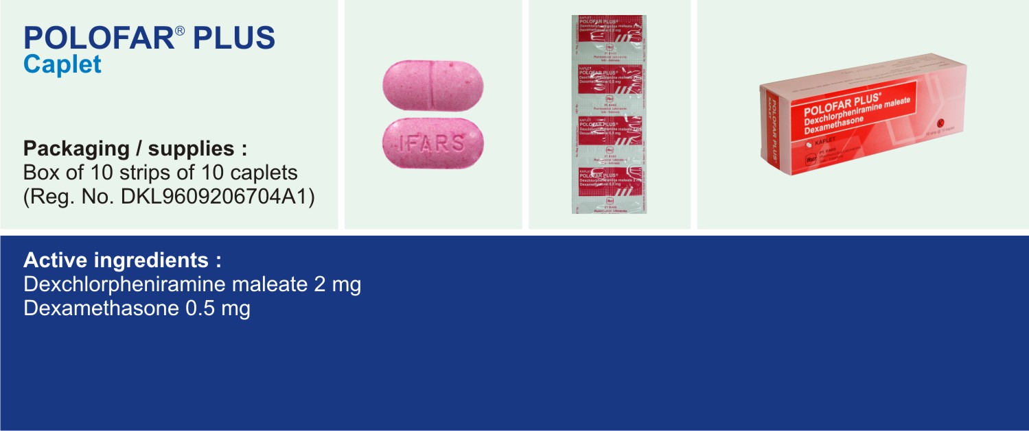 Polofar plus dexchlorpheniramine maleate 2 mg adalah obat